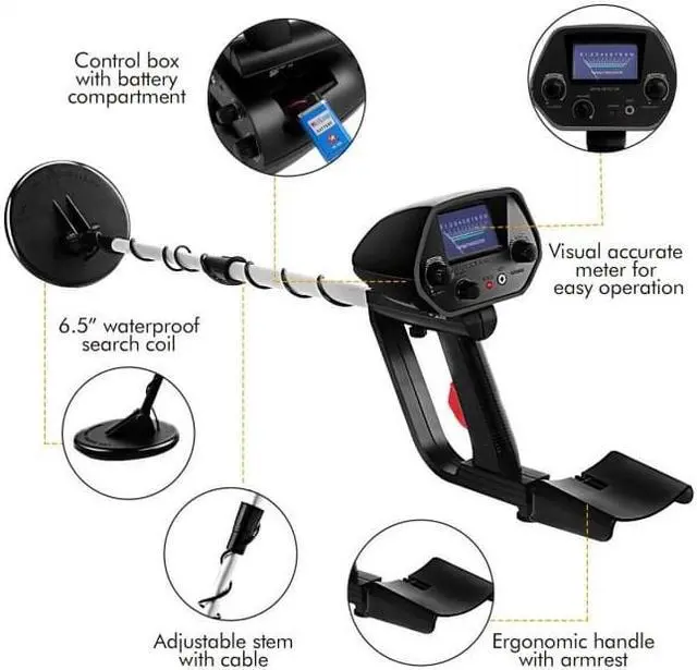Alt view image 6 of 7 - Life Good Helper 30.7 Inch 2 Modes Adjustable Valuable Metal Detector