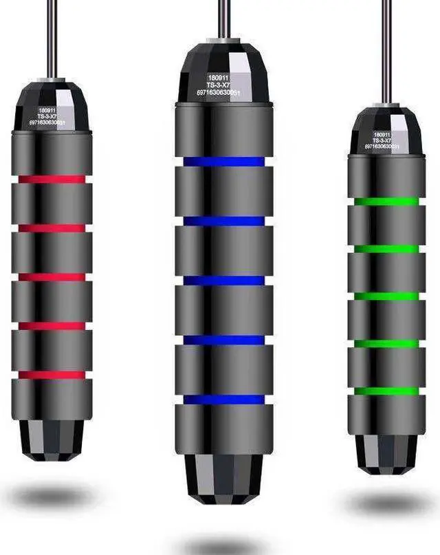 Alt view image 3 of 3 - Wholesale Gym Jump Rope Steel Wire Speed rope, skipping Weighted Skipping Rope, The lightweight design and comfort foam handles reduce strain on your hands