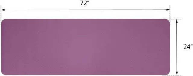 Alt view image 5 of 6 - Yoga Mat Classic 1/4 Inch Thick Pro Yoga Mat Eco Friendly Non Slip Fitness Exercise Mat with Carrying Strap-Workout Mat for Yoga, Pilates and Floor Exercises