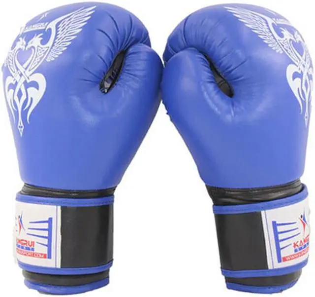 Main image of Cool Boxing Fighting Gloves Sanda Training Gloves BLUE, 10 Ounce