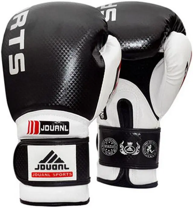 Main image of Professional Men Women Boxing Martial Arts Training Gloves BLACK, 10 Ounce