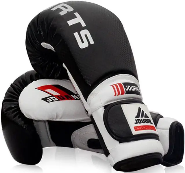 Alt view image 2 of 2 - Professional Men Women Boxing Martial Arts Training Gloves BLACK, 10 Ounce