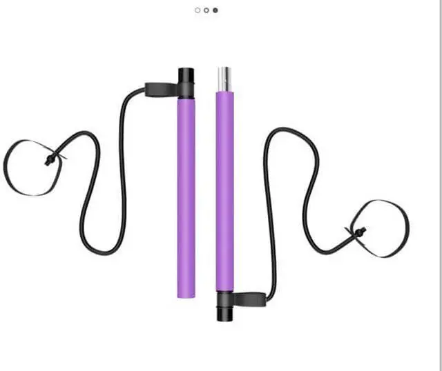 Alt view image 2 of 4 - Yoga apparatus Pilates bar fitness exercise household female foot pedal thin weight puller elastic belt weight loss pull rope