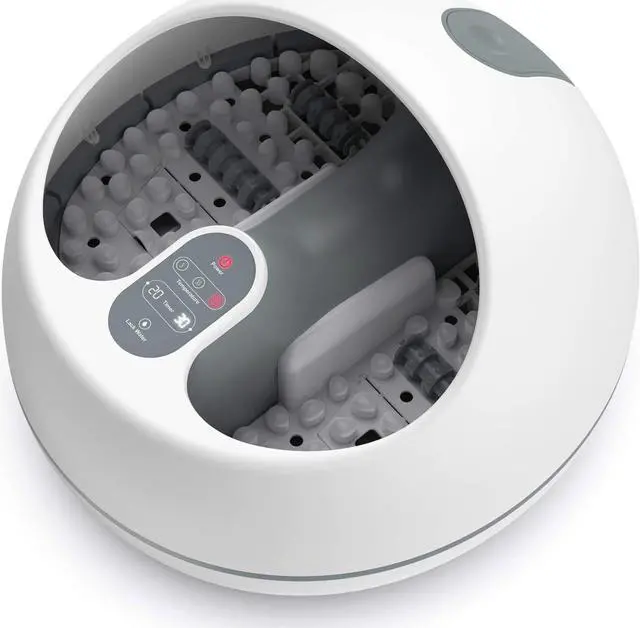 Main image of Steam Foot Spa Bath Massager, RENPHO Foot Sauna Care with Fast Heating, No Water Pouring, and 4 Pedicure Massage Rollers, More Effective and Safer Than Traditional Foot Tub, Best for Stress Relief