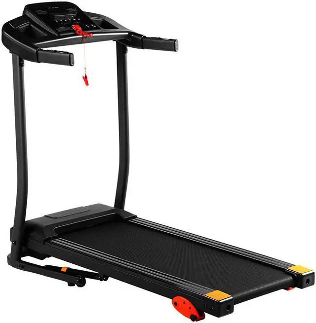 Alt view image 3 of 6 - Home folding treadmill, 15 preset programs, with LED display panel, with MP3/USB playback function, black.