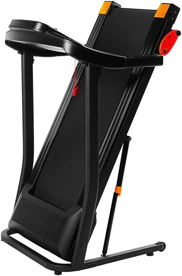 Alt view image 4 of 6 - Home folding treadmill, 15 preset programs, with LED display panel, with MP3/USB playback function, black.