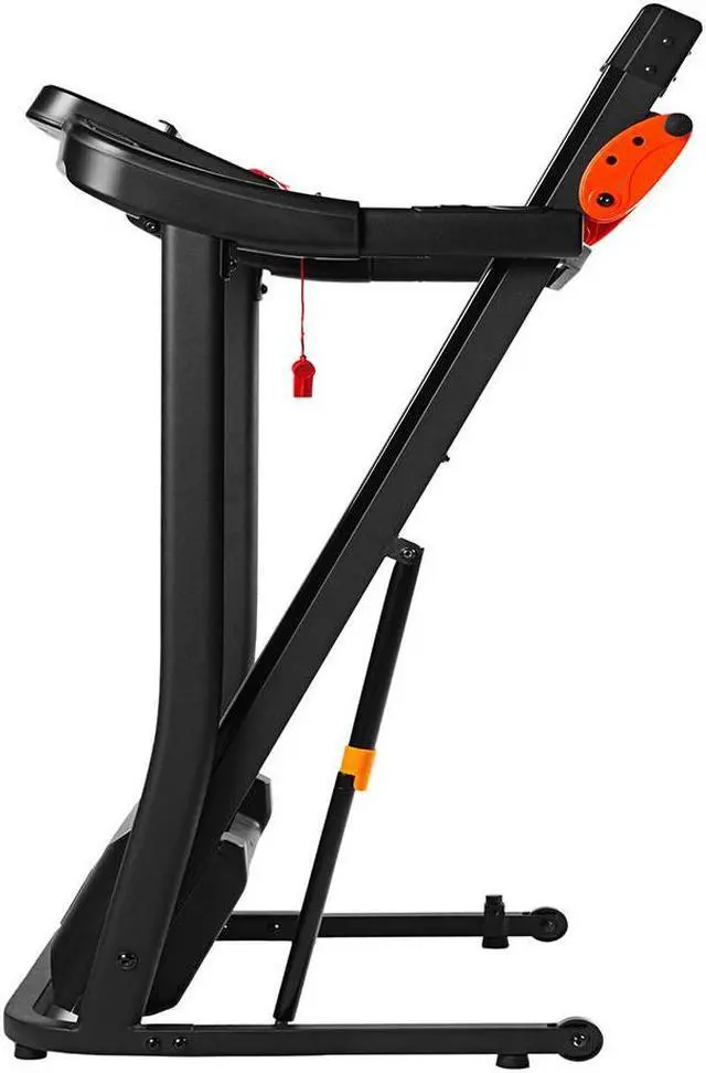 Alt view image 5 of 6 - Home folding treadmill, 15 preset programs, with LED display panel, with MP3/USB playback function, black.