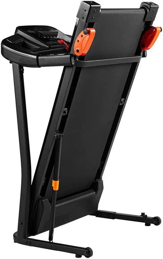 Alt view image 6 of 6 - Home folding treadmill, 15 preset programs, with LED display panel, with MP3/USB playback function, black.
