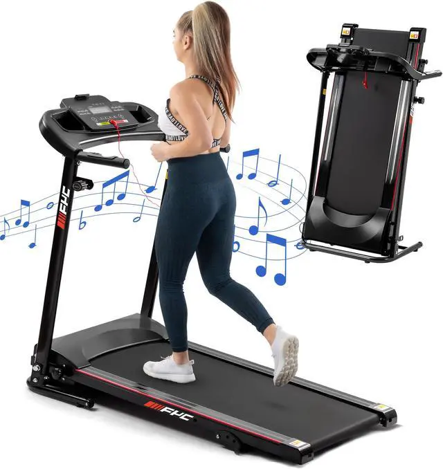 Main image of Folding Treadmills for Home with Bluetooth and Incline, Portable Running Machine Electric Compact Treadmills Foldable for Exercise Home Gym Fitness Walking Jogging