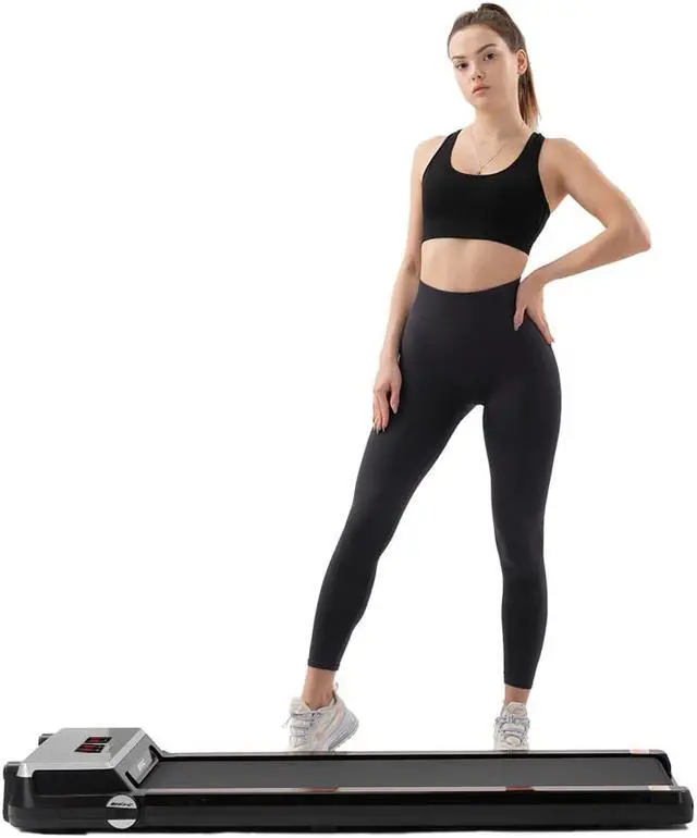 Alt view image 5 of 6 - Under Desk Treadmill 2.5HP Slim Walking Treadmill 265LBS - Electric Treadmill with APP Bluetooth Remote Control LED Display, Running Walking Jogging for Home Office Use (Installation Free)