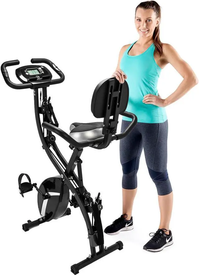 Main image of 3 in 1 Portable Folding Exercise Bike Upright Fitness Bicycle for Indoor Fitness