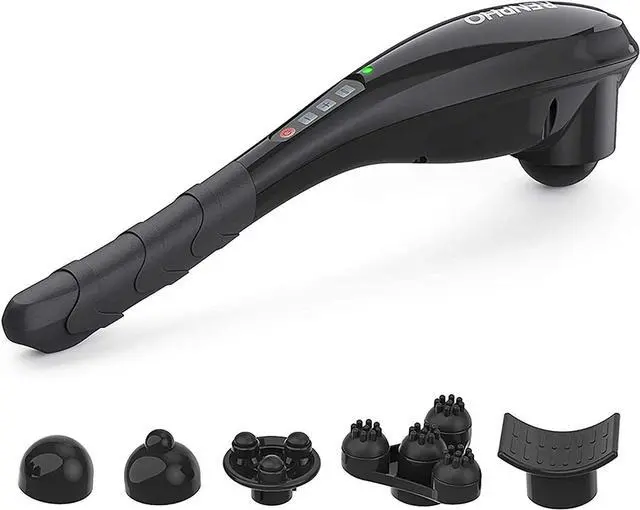 Main image of RENPHO Rechargeable Hand Held Deep Tissue Massager for Muscles, Back, Foot, Neck, Shoulder, Leg, Calf Cordless Electric Percussion Body Massage with Portable Design, Black