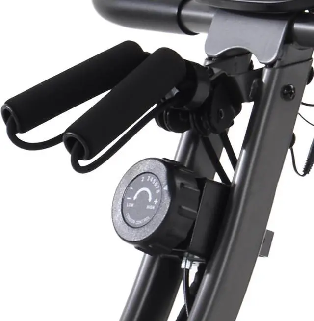 Alt view image 3 of 6 - Folding Exercise Bike-8 Levels Resistance Adjustments with 4 Expansions Degree