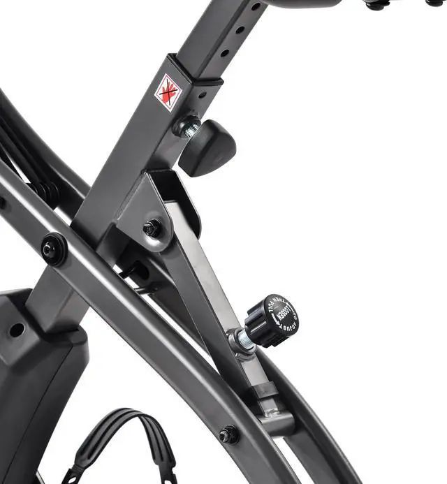 Alt view image 4 of 6 - Folding Exercise Bike-8 Levels Resistance Adjustments with 4 Expansions Degree