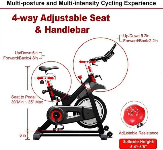 Alt view image 2 of 6 - Stationary Exercise Living Room Indoor Tablet Holder And LCD Monitor Exercise Cycling Bike