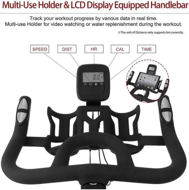 Alt view image 3 of 6 - Stationary Exercise Living Room Indoor Tablet Holder And LCD Monitor Exercise Cycling Bike