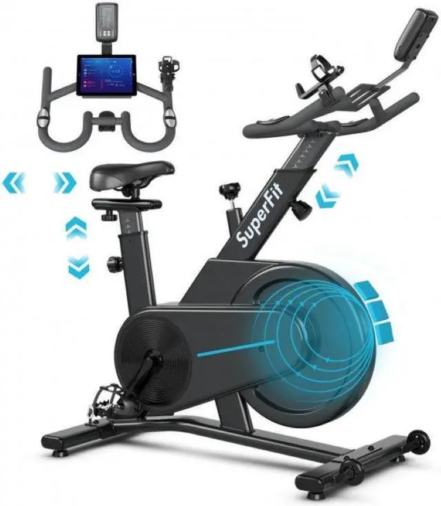 Alt view image 4 of 6 - Gym Indoor Exercise Fitness Adjustable Seat Handle Magnetic Training Bicycle