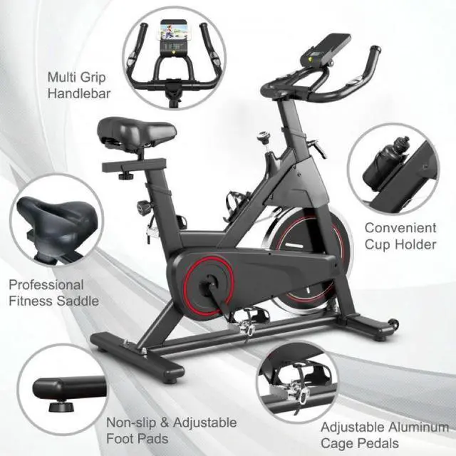 Alt view image 5 of 6 - Fitness Enthusiasts Indoor Stationary Exercise Spinning Cycling Bike
