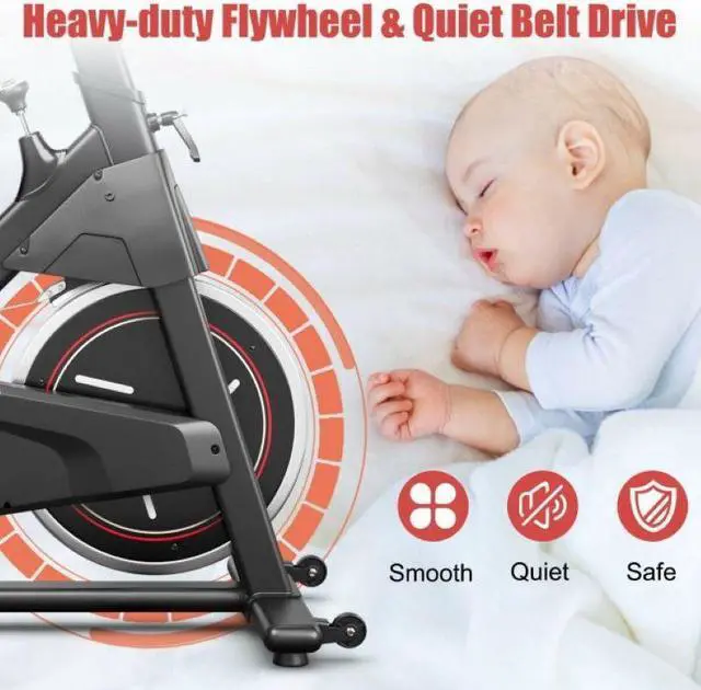 Alt view image 6 of 6 - Fitness Enthusiasts Indoor Stationary Exercise Spinning Cycling Bike