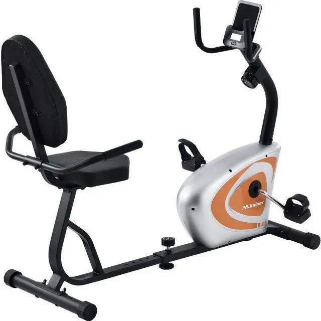 Alt view image 4 of 6 - Recumbent 8 Level Adjustable Magnetic Resistance Fitness Exercise Bicycle