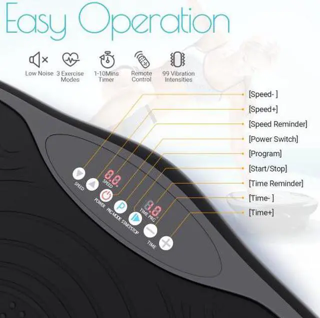 Alt view image 4 of 5 - Mini Vibration Body Fitness Platform with Loop Bands-Silver