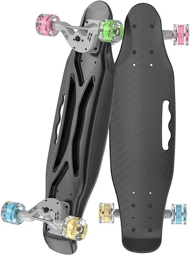 Main image of 23.2" Plastic Mini Skateboard;  with Bendable Deck and Smooth Colorful PU Wheels;  Cruiser Board for Kids Youth Beginners