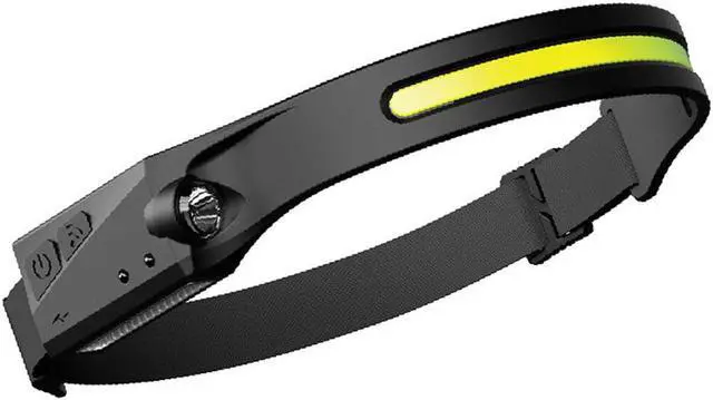 Alt view image 4 of 7 - LX200 350LM Wave Sensor Soft Strip COB+LED Headlamp 1200mAh 270° Wide Range 5 Light Modes Headlight Fishing Running Lamp