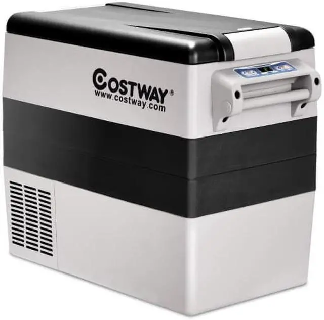 Alt view image 5 of 6 - 55-Quarts Portable Thermoelectric Electric Car Cooler Refrigerator for Beverage