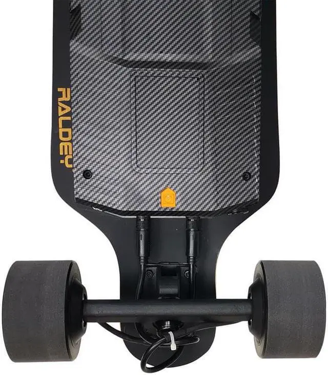 Alt view image 7 of 7 - RALDEY Electric Skateboard Longboard Dual Hub Motors with Remote Control 29MPH Top Speed Range 4 Speed Adjustment Suitable for Adults Teens