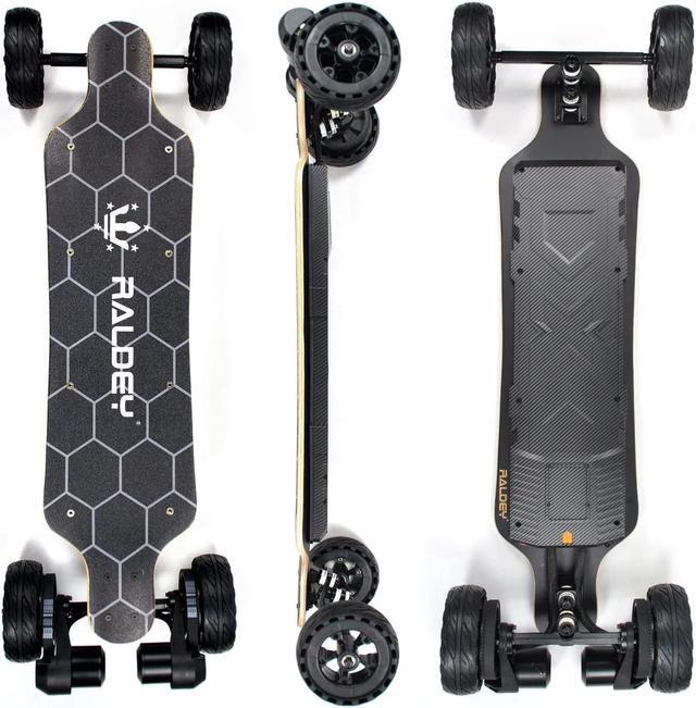 Alt view image 4 of 4 - RALDEY AT-V3S All Terrain Electric Skateboard Off Road Longboard with Remote 28.5MPH 1500W Dual Belt Motors Top Speed 19 Miles Range Suitable for Adults,Teens and Fashionista