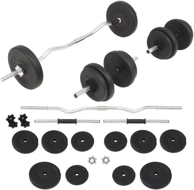 Main image of Barbell and Dumbbell Set 66.1 lb
