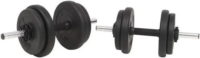 Alt view image 4 of 6 - Barbell and Dumbbell Set 66.1 lb