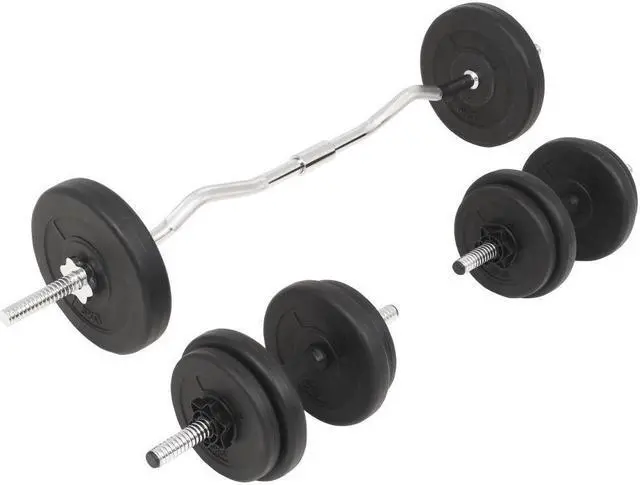 Alt view image 3 of 6 - Barbell and Dumbbell Set 66.1 lb