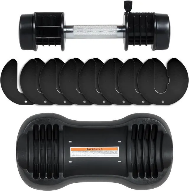 Alt view image 4 of 6 - Pair of 12.5 Lbs Adjustable Dumbbell with Handle and Weight Plate for Home Gym black RT