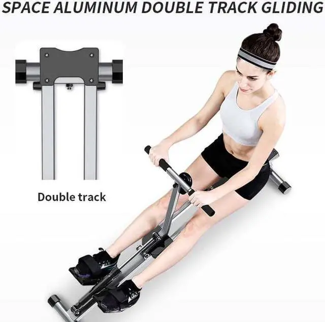 Alt view image 3 of 6 - Indoor Foldable Slimming Abdomen Rowing Machine