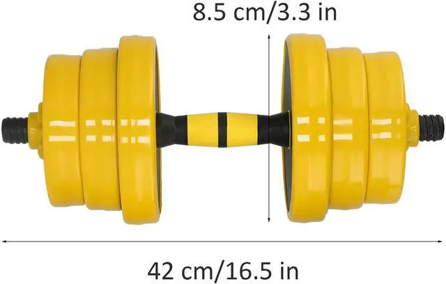 Alt view image 2 of 6 - 20KG Dumbbell Set 2 in 1 Adjustable Weights Dumbbells Set for Home Gym Fitness Workout