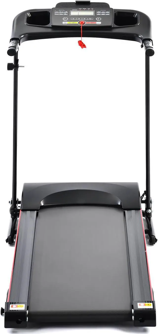 Alt view image 2 of 6 - Folding Treadmill with Incline 2.5HP 12KM/H Electric Treadmill for Home Foldable, Bluetooth Music Cup Holder Heart Rate Sensor Walking Running Machine for Indoor Home Gym Exercise Fitness