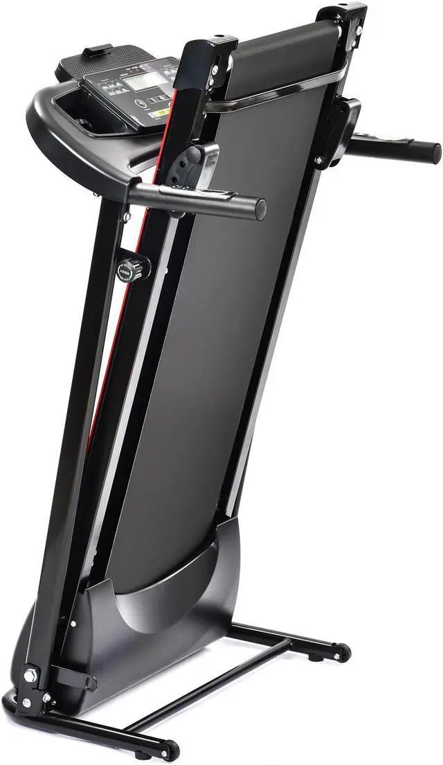 Alt view image 4 of 6 - Folding Treadmill with Incline 2.5HP 12KM/H Electric Treadmill for Home Foldable, Bluetooth Music Cup Holder Heart Rate Sensor Walking Running Machine for Indoor Home Gym Exercise Fitness