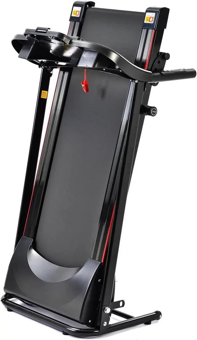 Alt view image 5 of 6 - Folding Treadmill with Incline 2.5HP 12KM/H Electric Treadmill for Home Foldable, Bluetooth Music Cup Holder Heart Rate Sensor Walking Running Machine for Indoor Home Gym Exercise Fitness