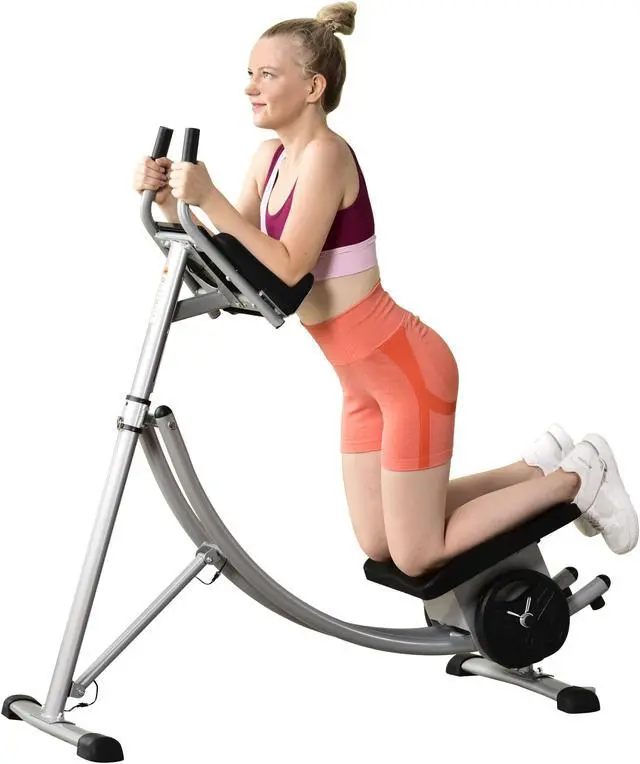 Alt view image 5 of 7 - 440LBS Deluxe ab machine Folding abdominal crunch coaster Max ab workout equipment