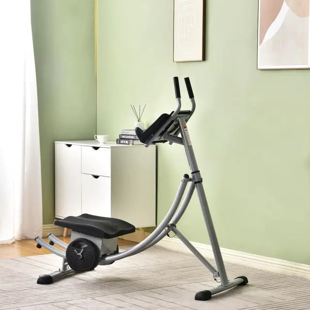 Main image of 440LBS Deluxe ab machine Folding abdominal crunch coaster Max ab workout equipment