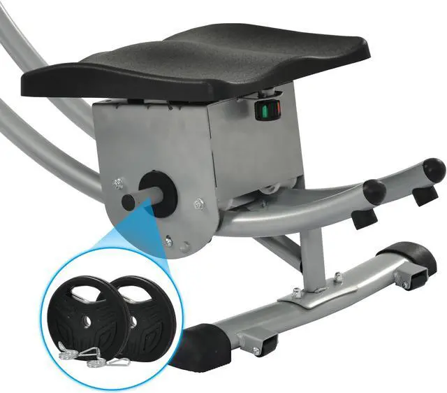 Alt view image 6 of 7 - 440LBS Deluxe ab machine Folding abdominal crunch coaster Max ab workout equipment