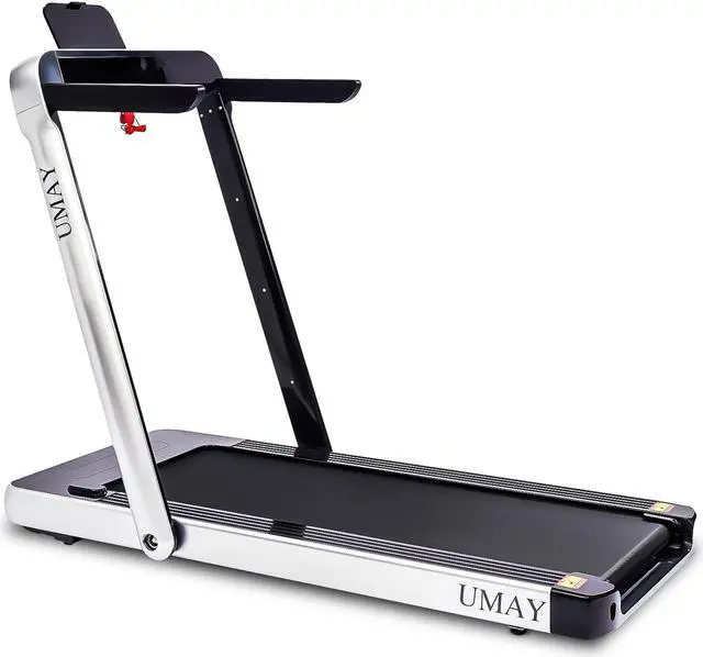 Main image of Folding Treadmill for Home with 4 inch LCD Display; 2.0 HP Motorized Running Machine with SPAX APP Control Bluetooth Speaker & phone Holder; Capacity 198
