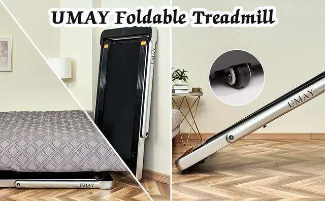 Alt view image 3 of 6 - Folding Treadmill for Home with 4 inch LCD Display; 2.0 HP Motorized Running Machine with SPAX APP Control Bluetooth Speaker & phone Holder; Capacity 198