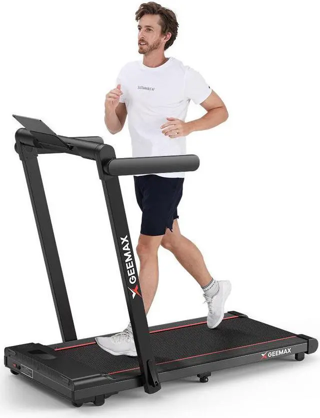 Alt view image 2 of 7 - Geemax C2 3.0 HP Foldable Treadmill with LED Touch Display and 120KG Capacity, Perfect for Walking and Running at Home or Office