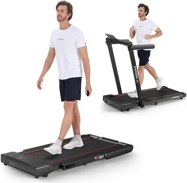 Alt view image 3 of 7 - Geemax C2 3.0 HP Foldable Treadmill with LED Touch Display and 120KG Capacity, Perfect for Walking and Running at Home or Office