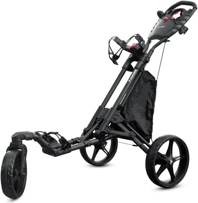 Main image of VILINEKE 360 Golf Push Pull Cart 3 Wheels Swivel 360 Front Wheel