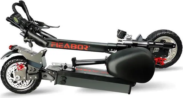 Alt view image 3 of 6 - FIEABOR Q08 Dics Brake 1200W 48V 33Ah Single Motor Electric 10.5 Inch Electric Scooter 200Kg Max Load 45Km/h Max Speed 80-100Km Range