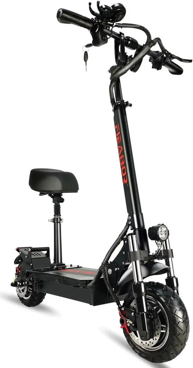Alt view image 4 of 6 - FIEABOR Q08 Dics Brake 1200W 48V 33Ah Single Motor Electric 10.5 Inch Electric Scooter 200Kg Max Load 45Km/h Max Speed 80-100Km Range