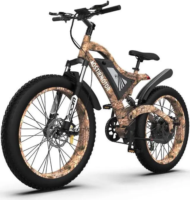 Main image of AOSTIRMOTOR S18 1500W 48V 15Ah 26 Inch Tire Electric Bike 25-40km Mileage Range 120kg Max Load Mountain Fat Tire Electric Bicycle